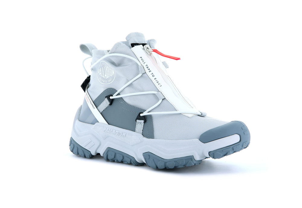 Zapatos Bajos Palladium OFF-GRID HI ZIP WATERPROOF + Mujer Gris | Costa Rica-15092